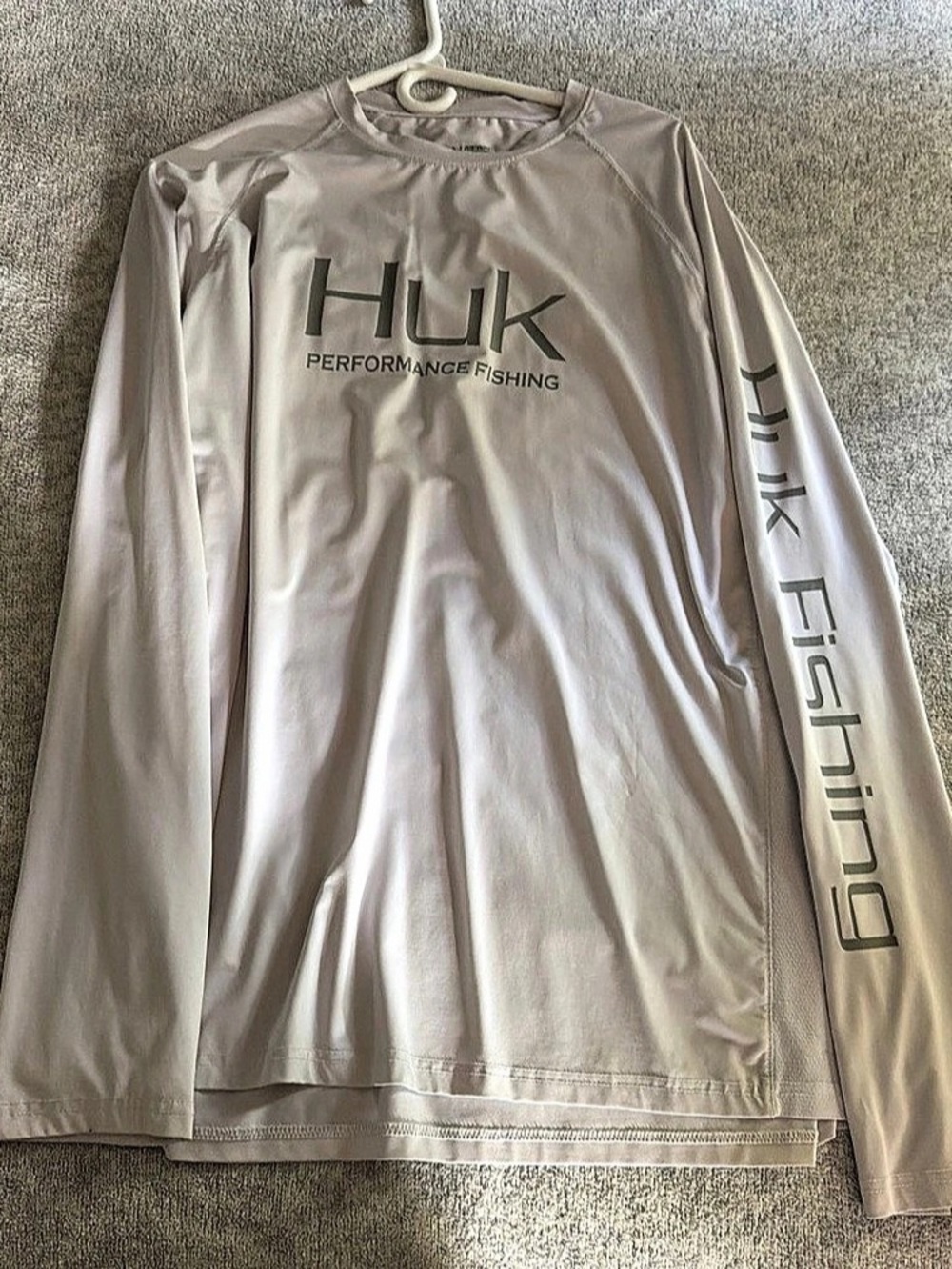 Huk Performance Fishing Long Sleeve Shirt Gray XL